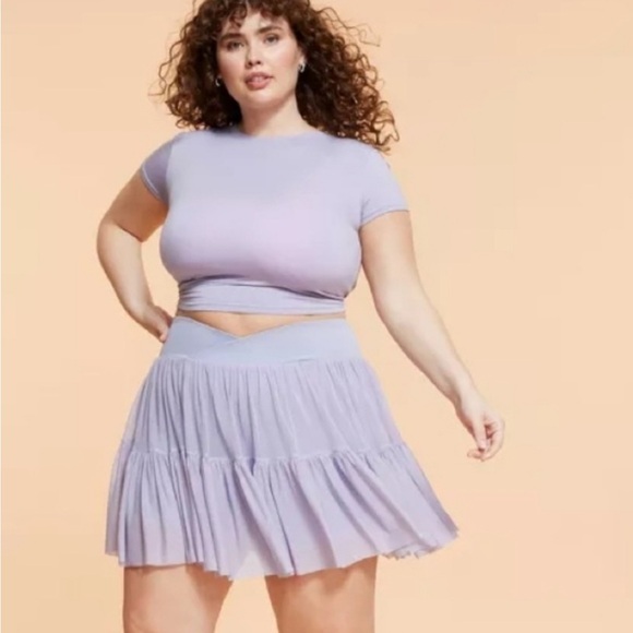 Blogilates Dresses & Skirts - Blogilates Womens 2X Ballerina Evening Haze Light Purple Athletic Skort Skirt